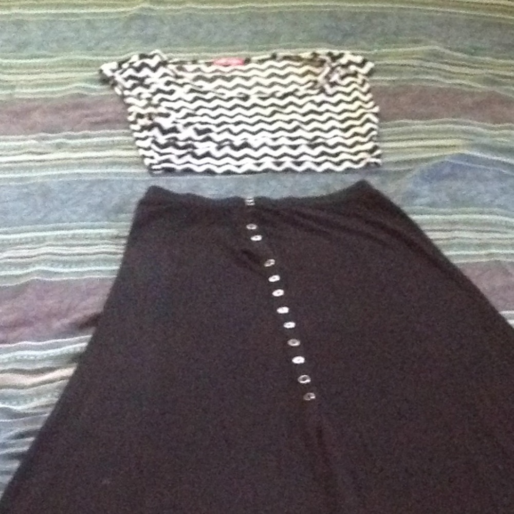Women's 2 piece maxi skirt set